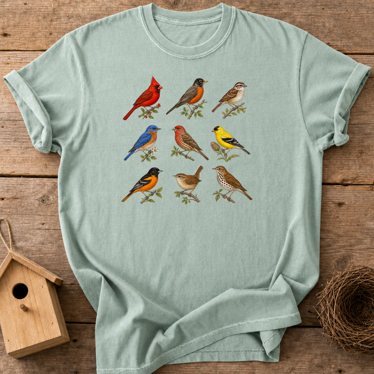 Vintage Bird Chart T-Shirt