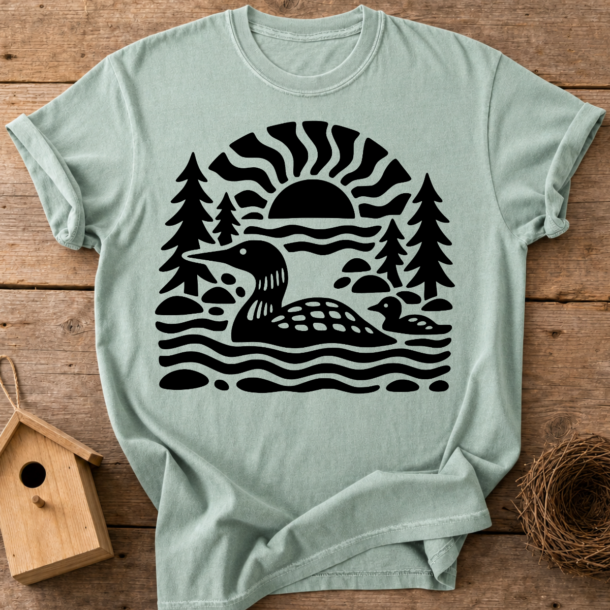 Loon Family Lake T-Shirt