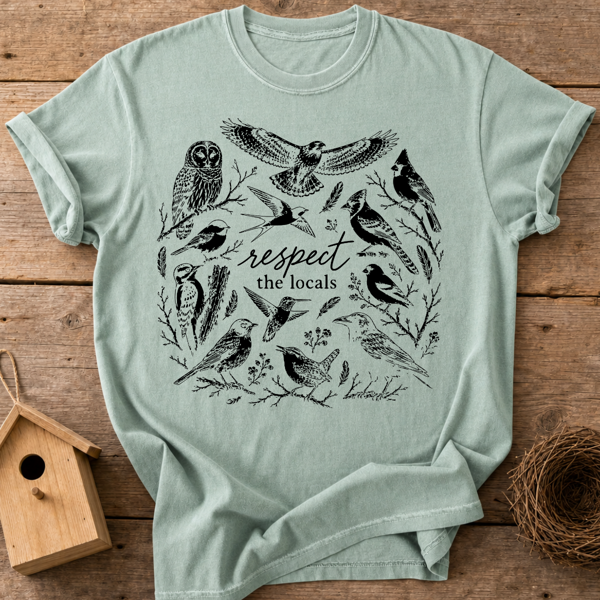 Respect The Locals Birds T-Shirt
