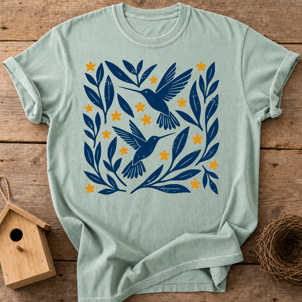 Folk Hummingbirds T-Shirt