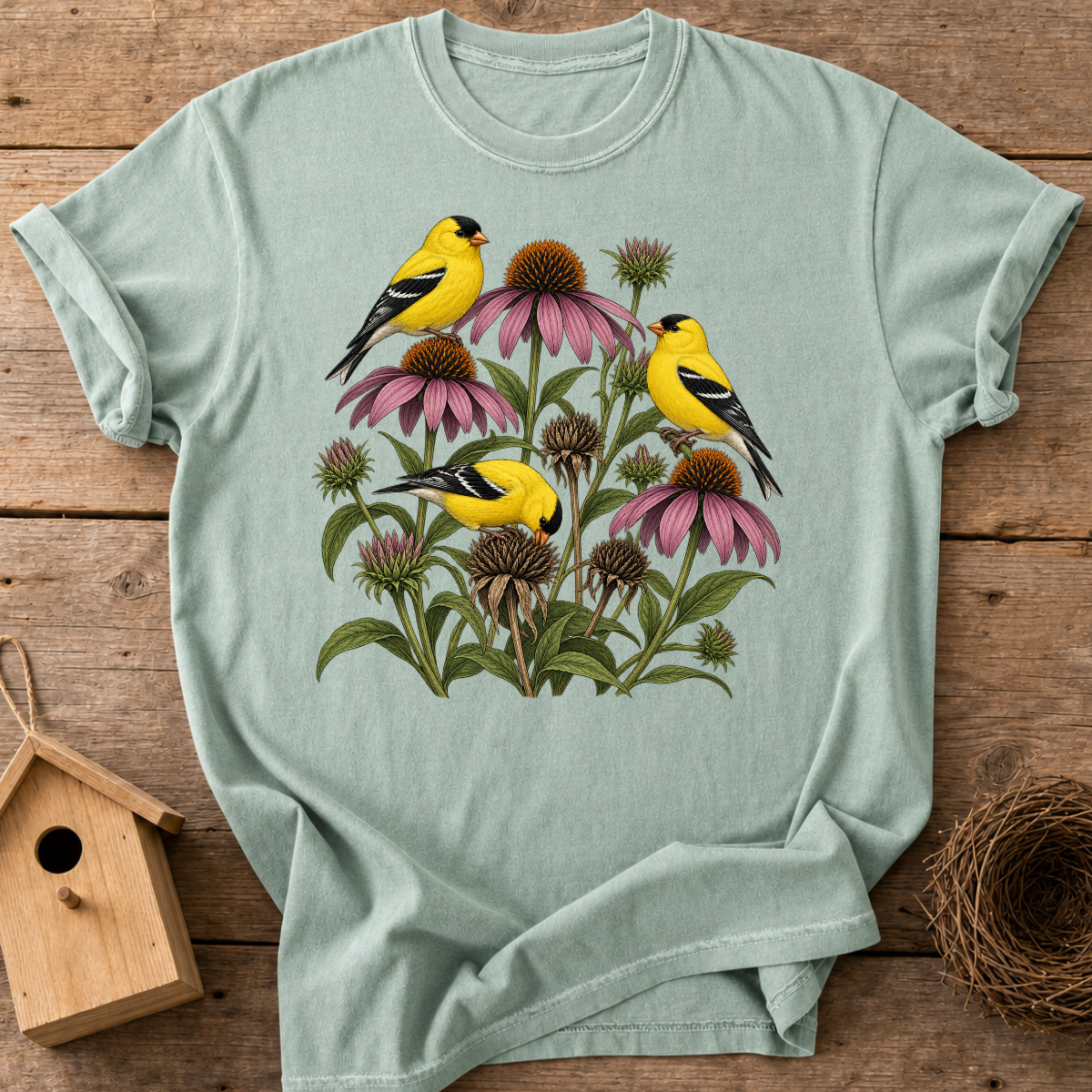 Goldfinch Garden T-Shirt