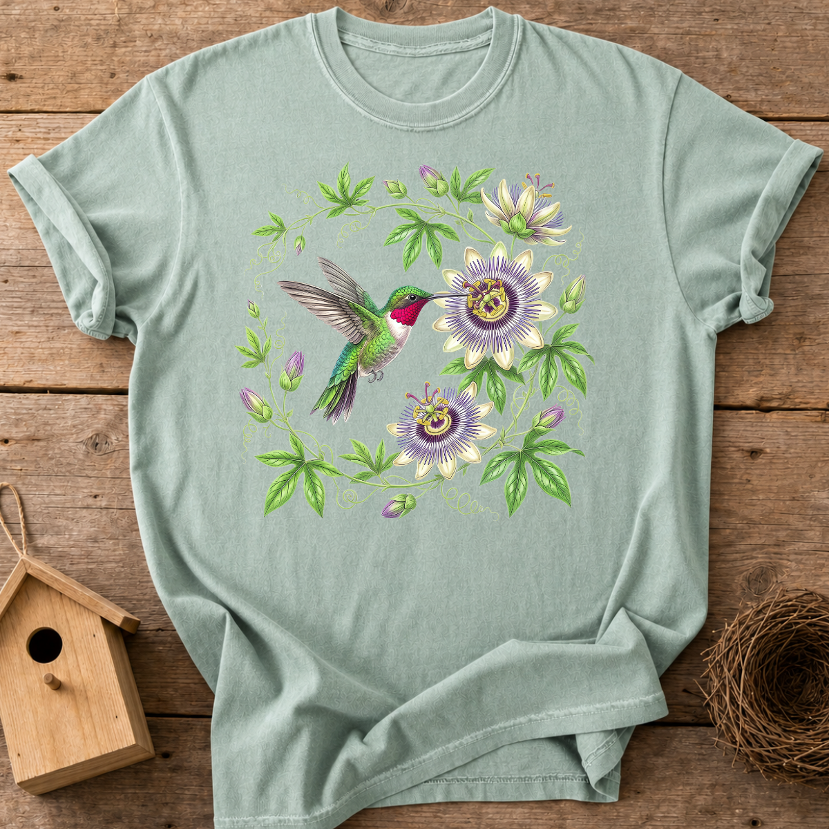 Hummingbird Passionflower T-Shirt