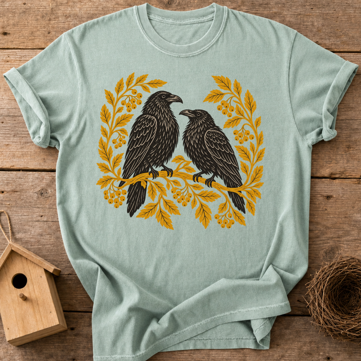 Fall Raven Couple T-Shirt