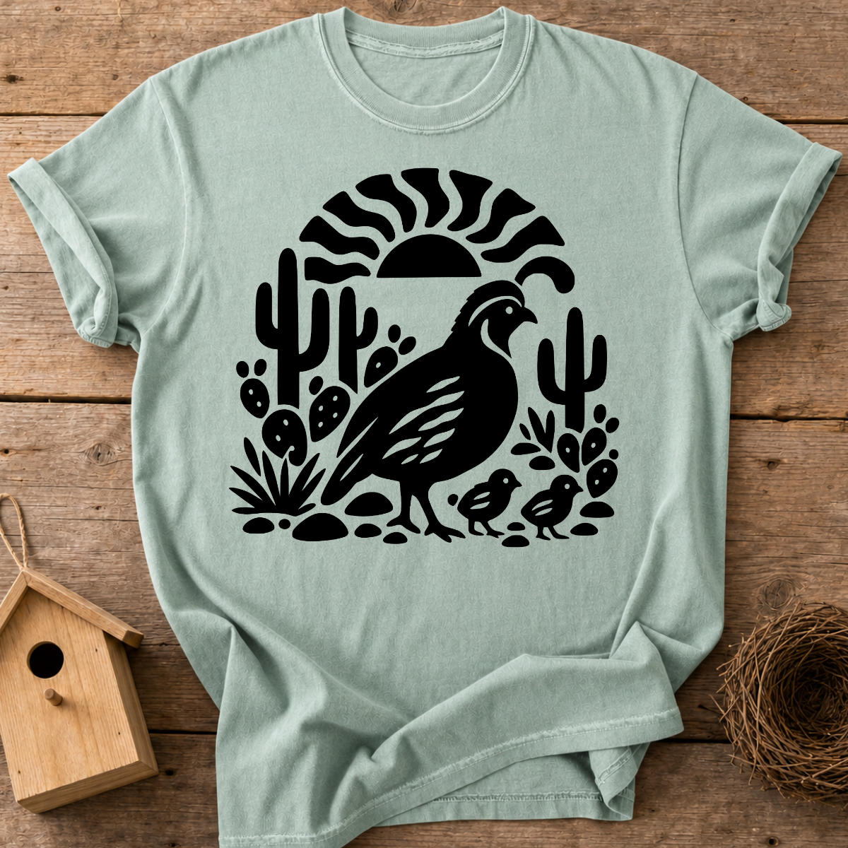 Desert Quail Family T-Shirt