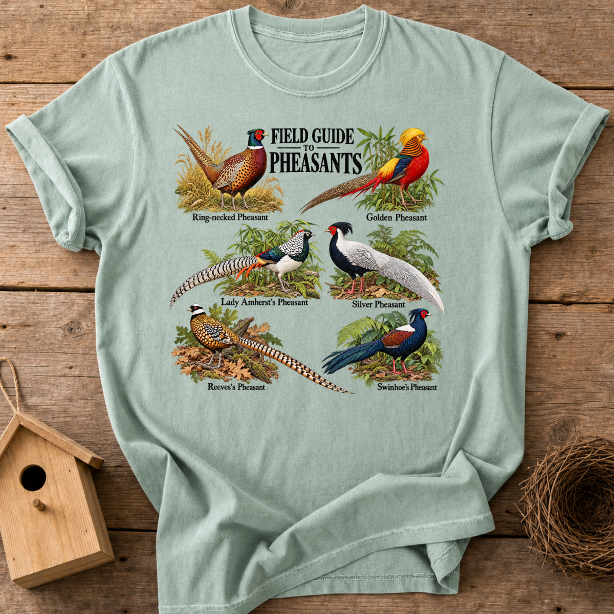 Pheasant Field Guide T-Shirt