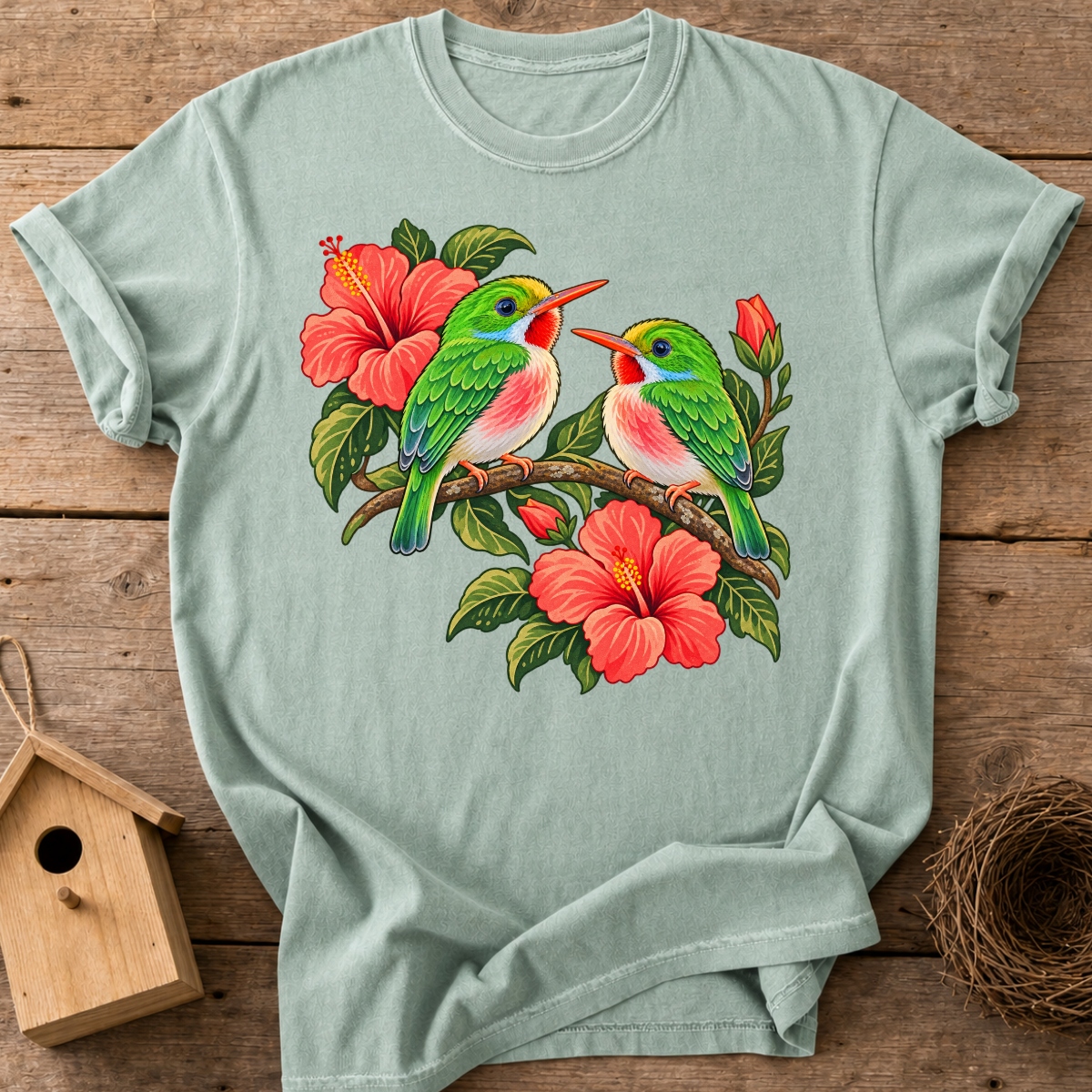 Cuban Tody Couple T-Shirt
