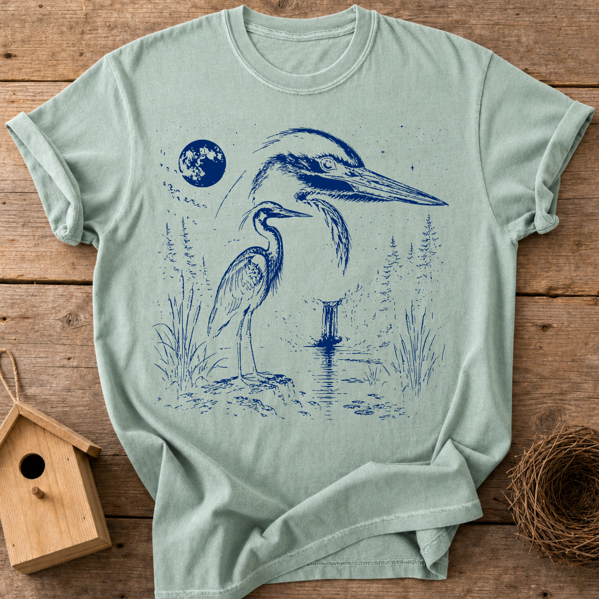Heron Moon T-Shirt