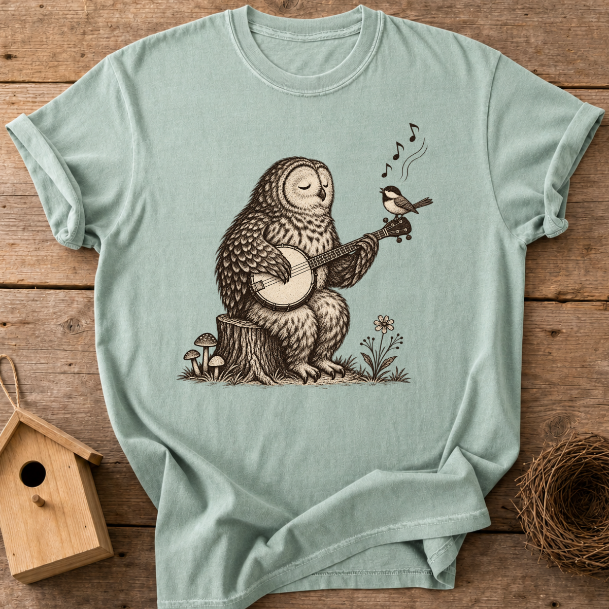 Banjo Owl T-Shirt