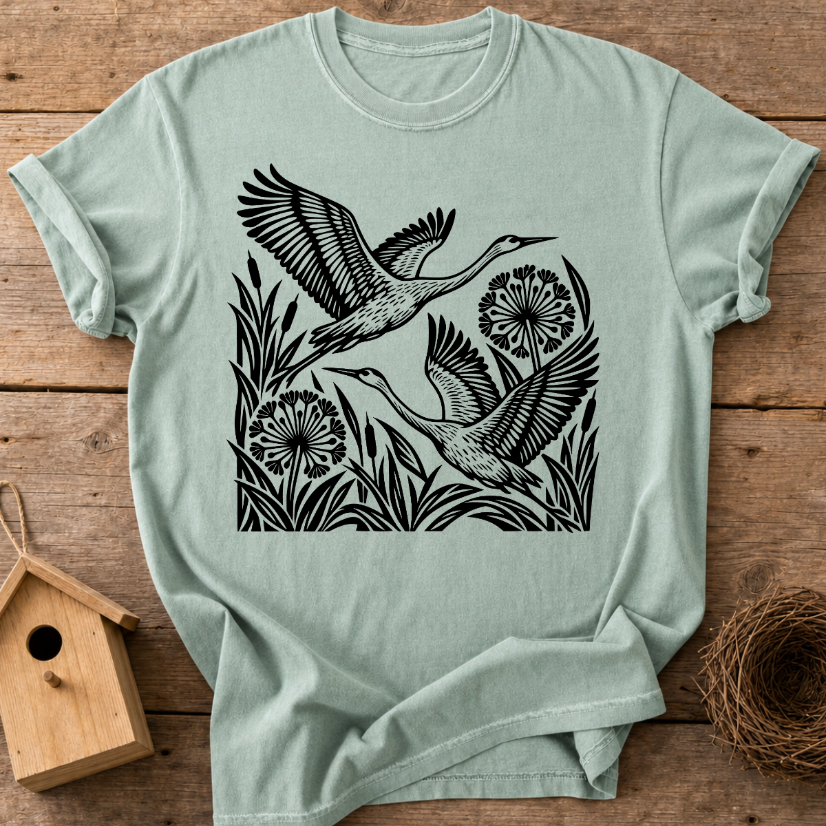 Heron Meadow Flight T-Shirt