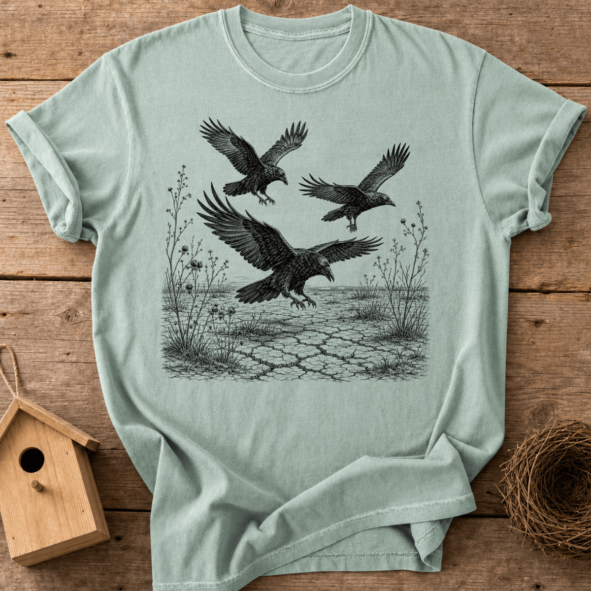 Fall Raven Woodland T-Shirt