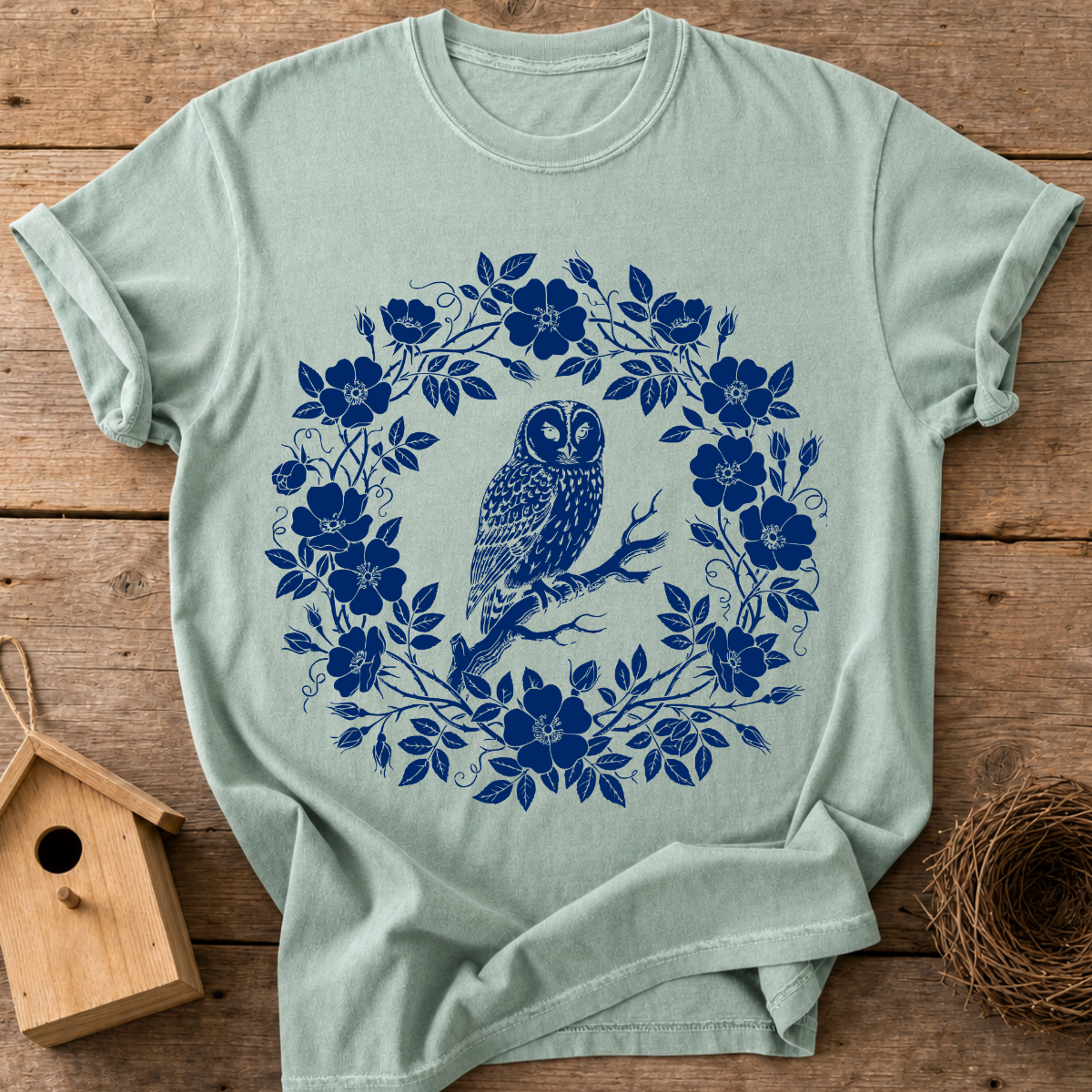 Owl Wreath T-Shirt