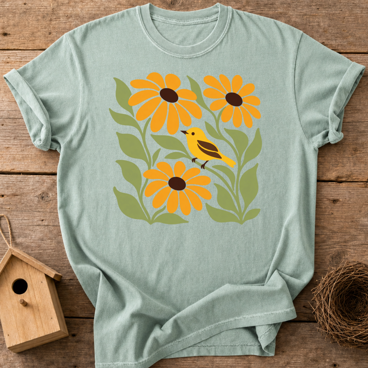 Goldfinch Garden T-Shirt