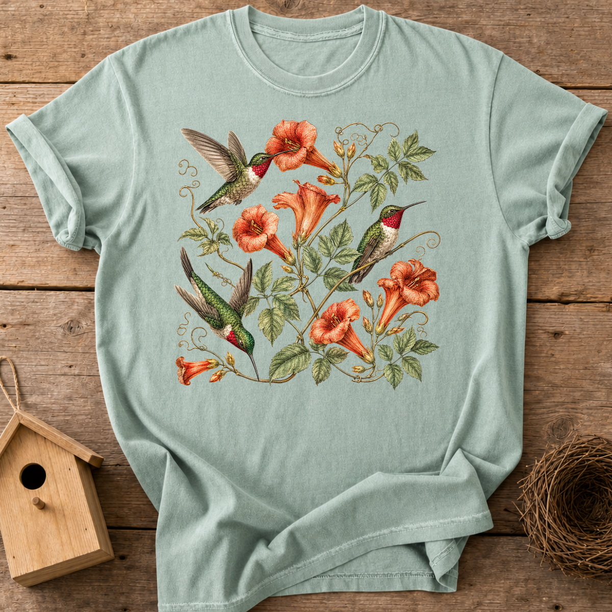 Botanical Hummingbird T-Shirt