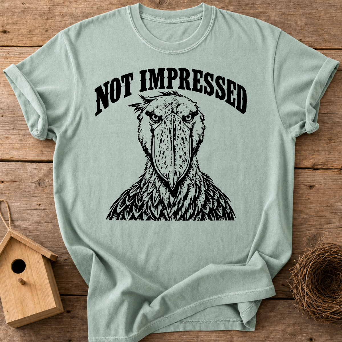 Not Impressed Shoebill T-Shirt