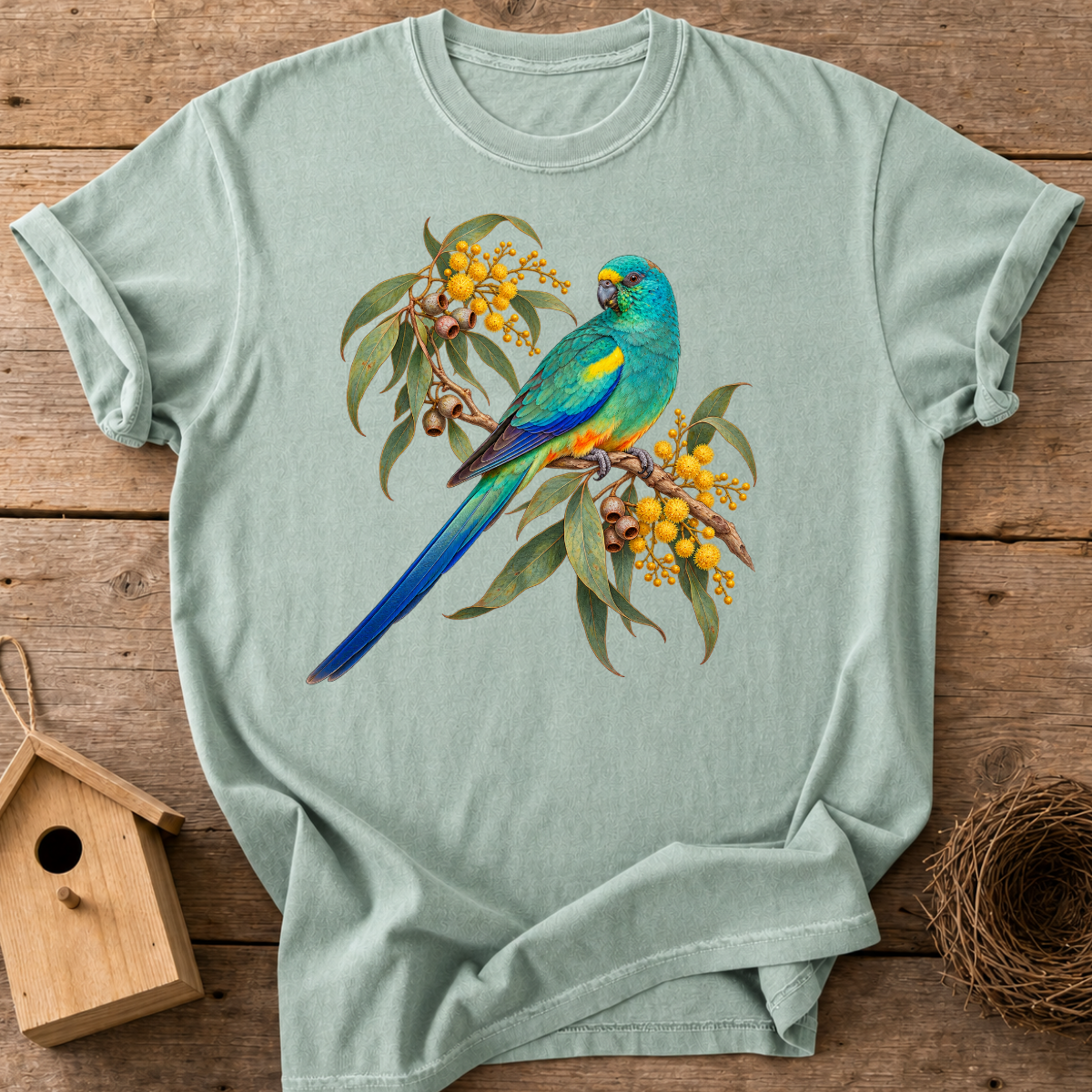 Golden Wattle Parrot T-Shirt