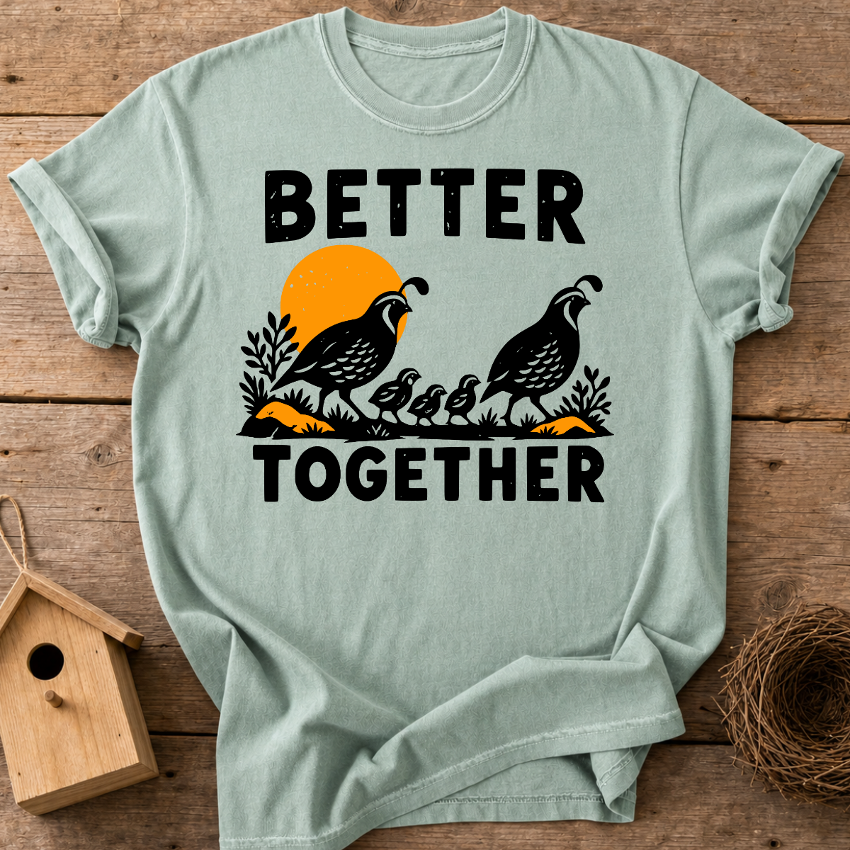 Quail Together T-Shirt