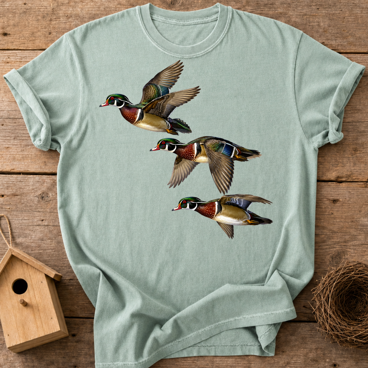 Wood Ducks In Flight T-Shirt