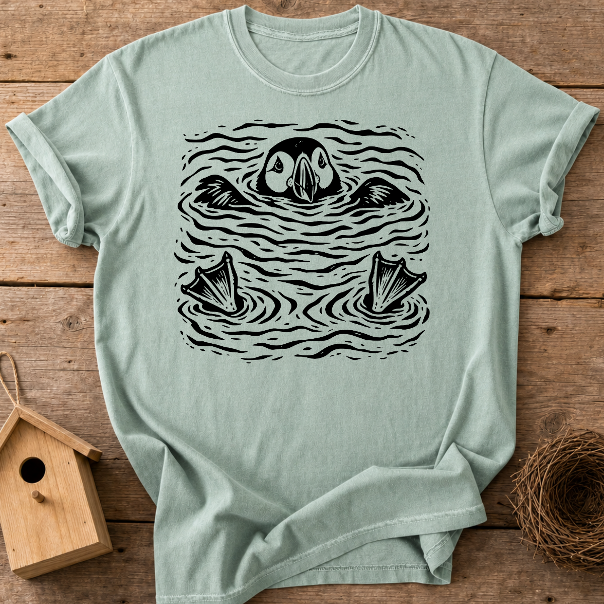 Floating Puffin T-Shirt
