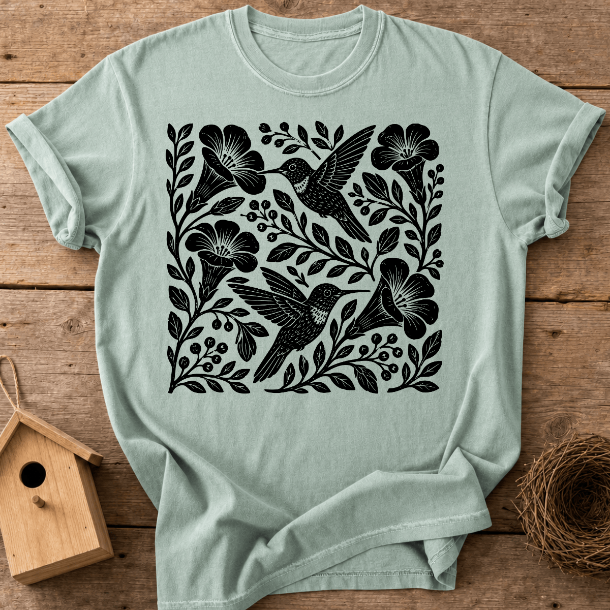 Folk Hummingbirds T-Shirt