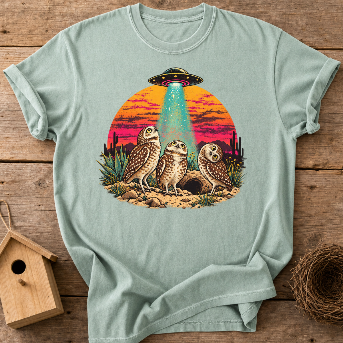 Desert Owls UFO T-Shirt