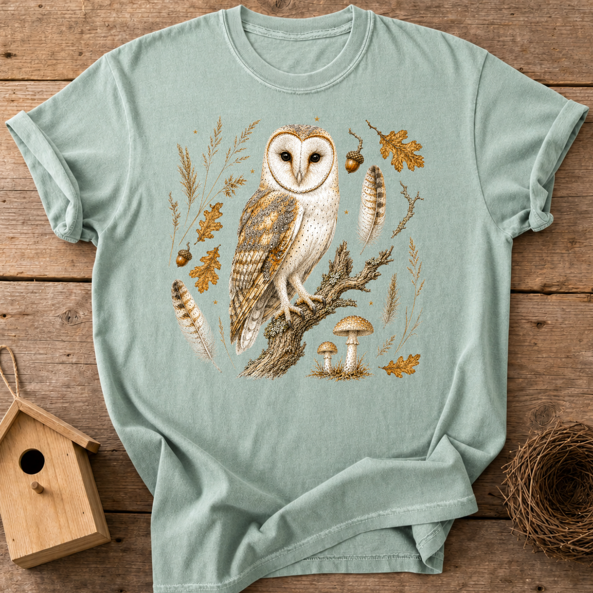 Barn Owl Woodland T-Shirt