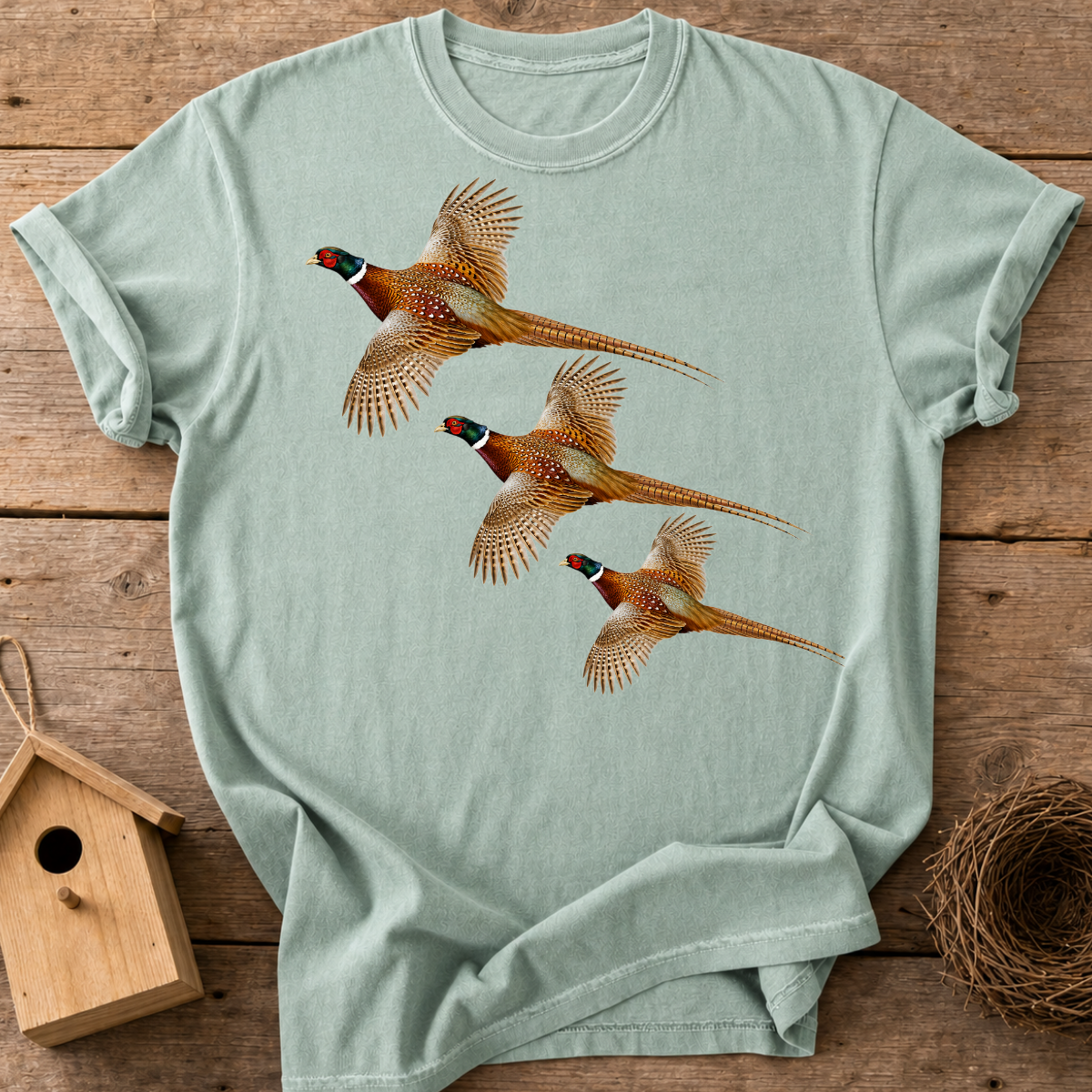 Pheasants In Flight T-Shirt