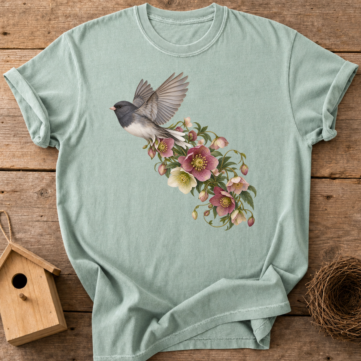 Junco Floral Flight T-Shirt