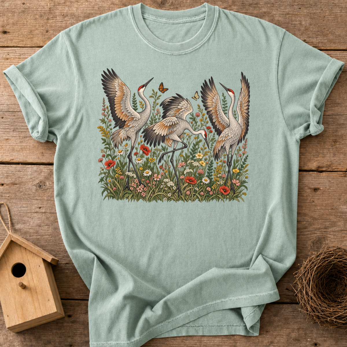 Wildflower Cranes T-Shirt