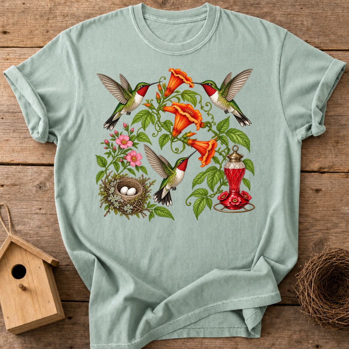 Trumpet Vine Hummingbirds T-Shirt
