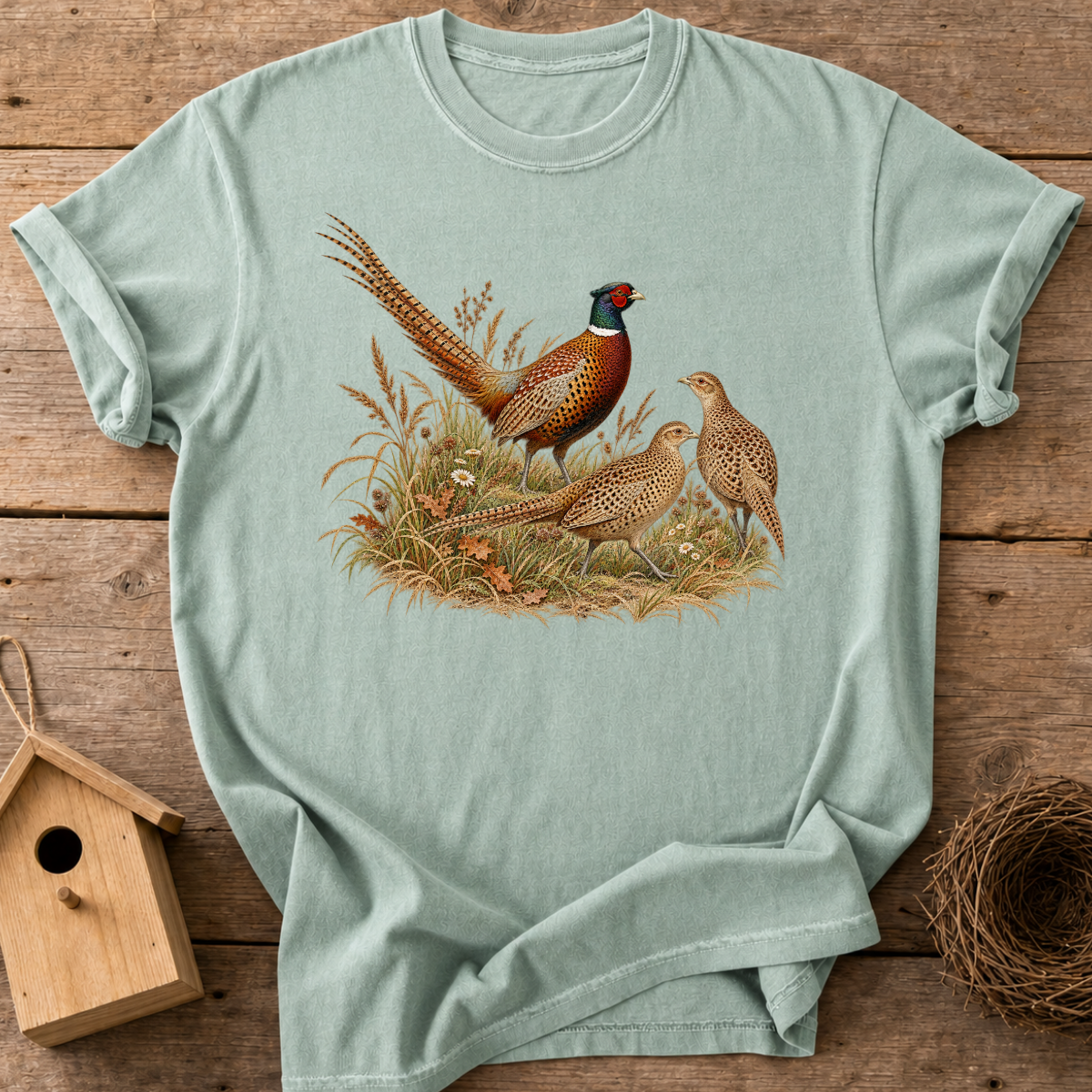 Meadow Pheasants T-Shirt
