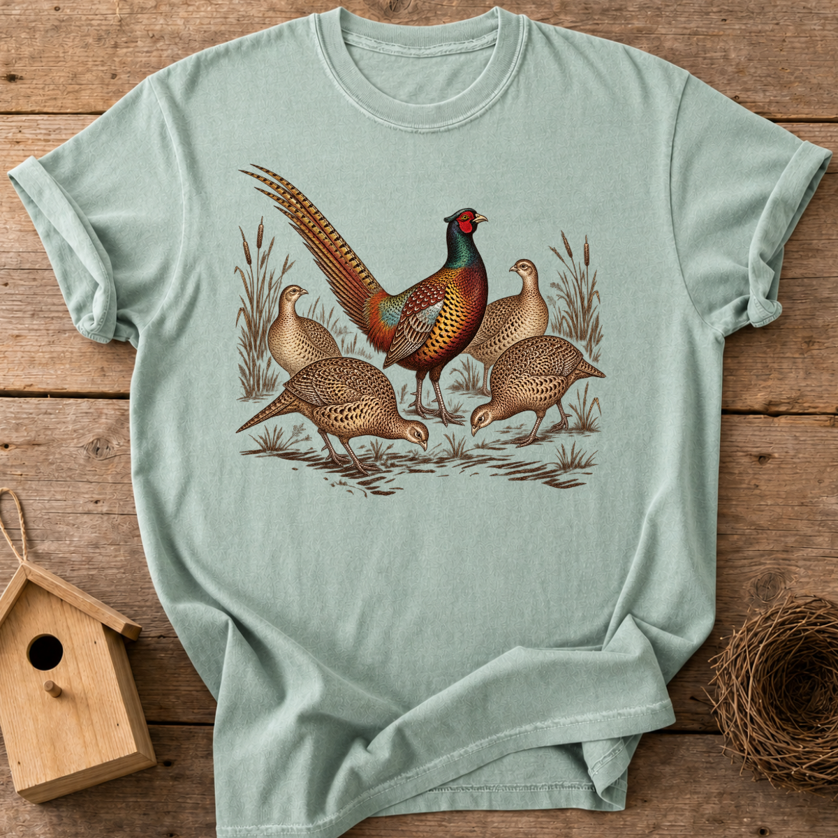 Pheasant Family T-Shirt