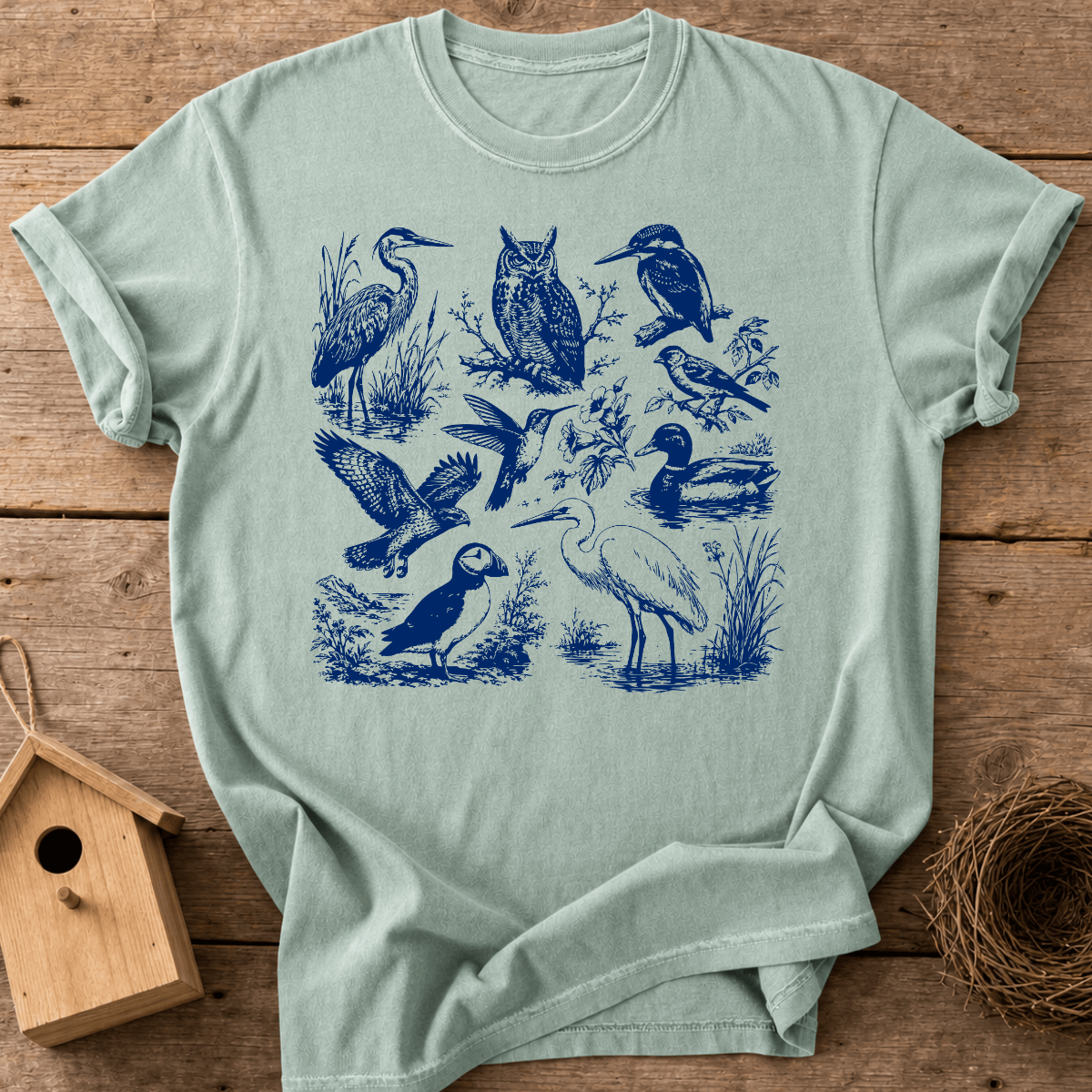 Vintage Bird Study T-Shirt