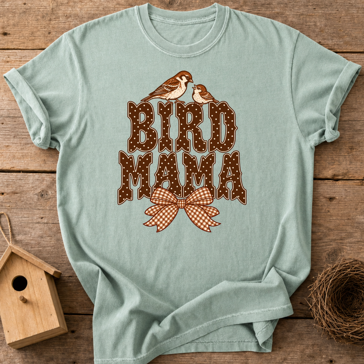 Bird Mama Bow T-Shirt