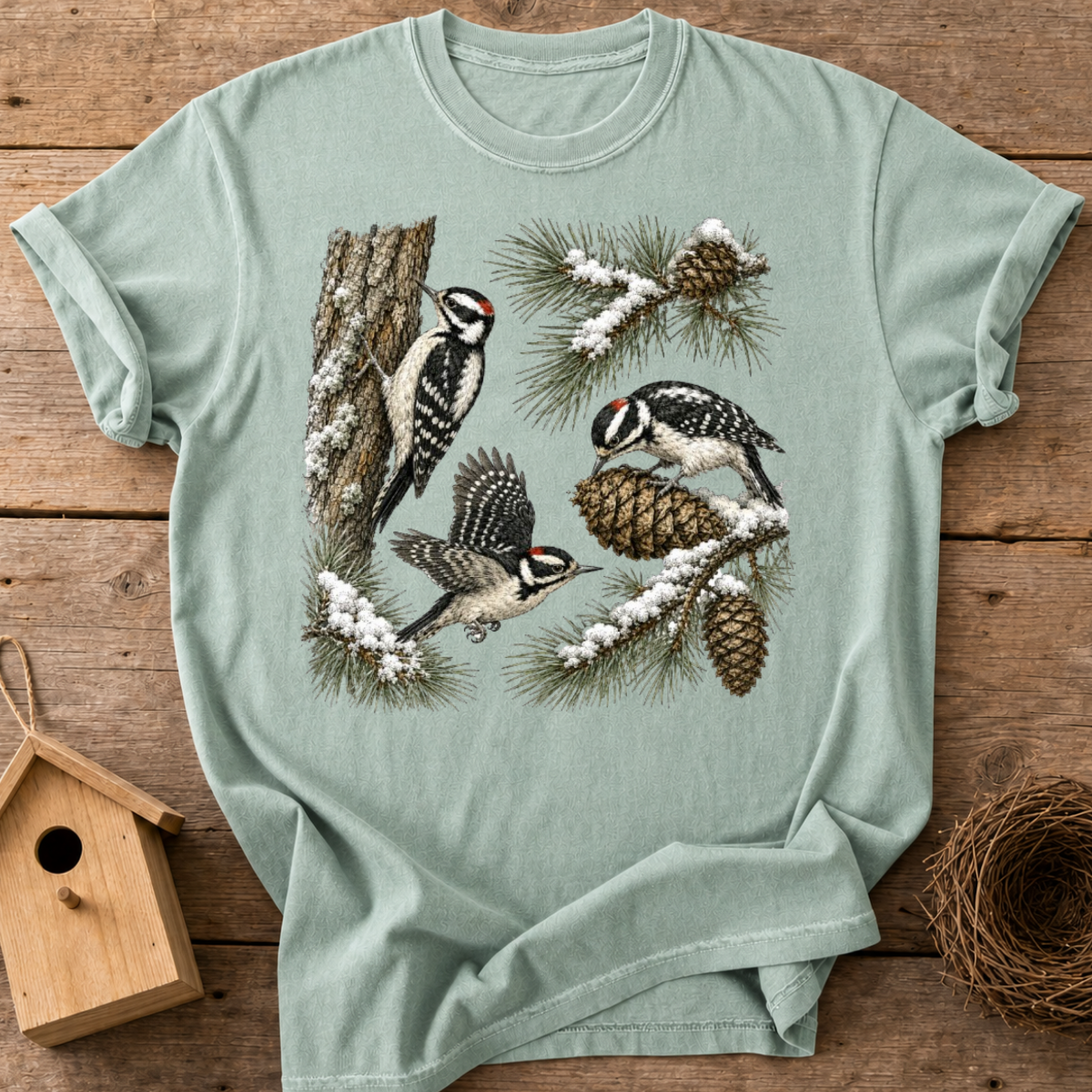 Winter Woodpeckers T-Shirt