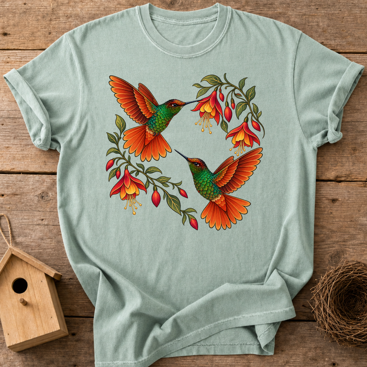 Dancing Rainbow Hummingbird T-Shirt