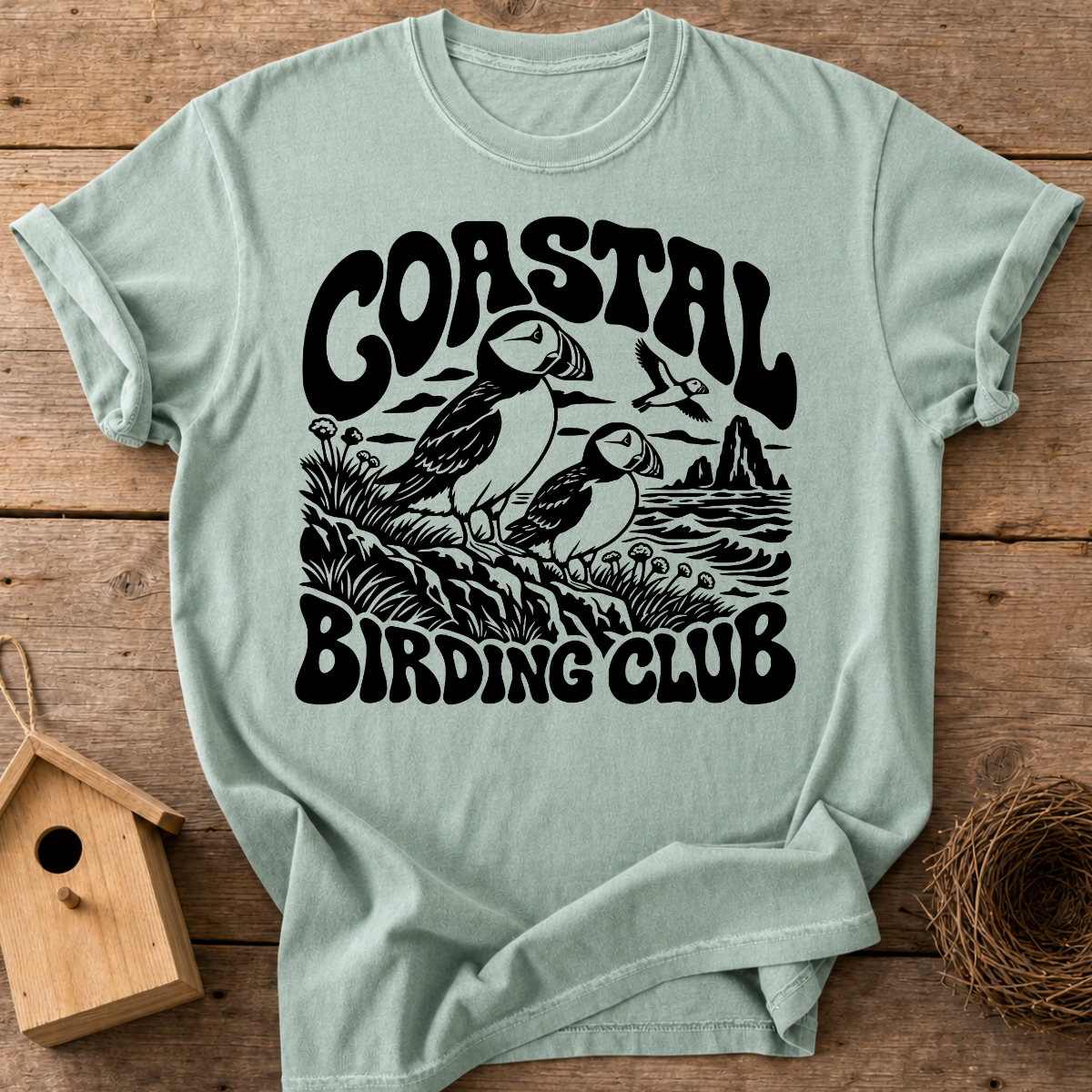 Coastal Puffins T-Shirt