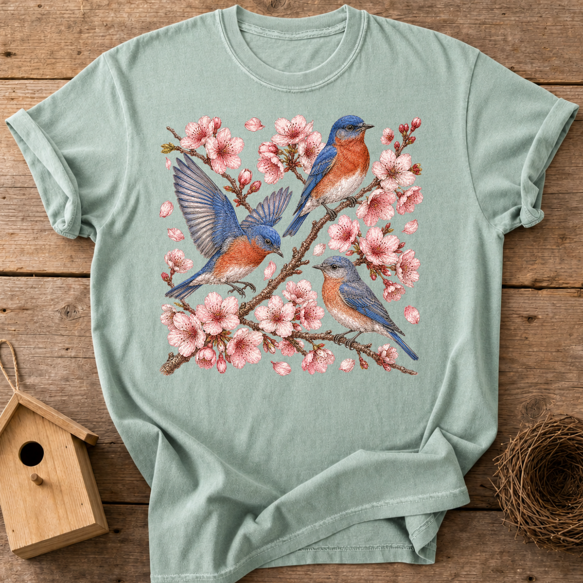Bluebirds Blossom T-Shirt