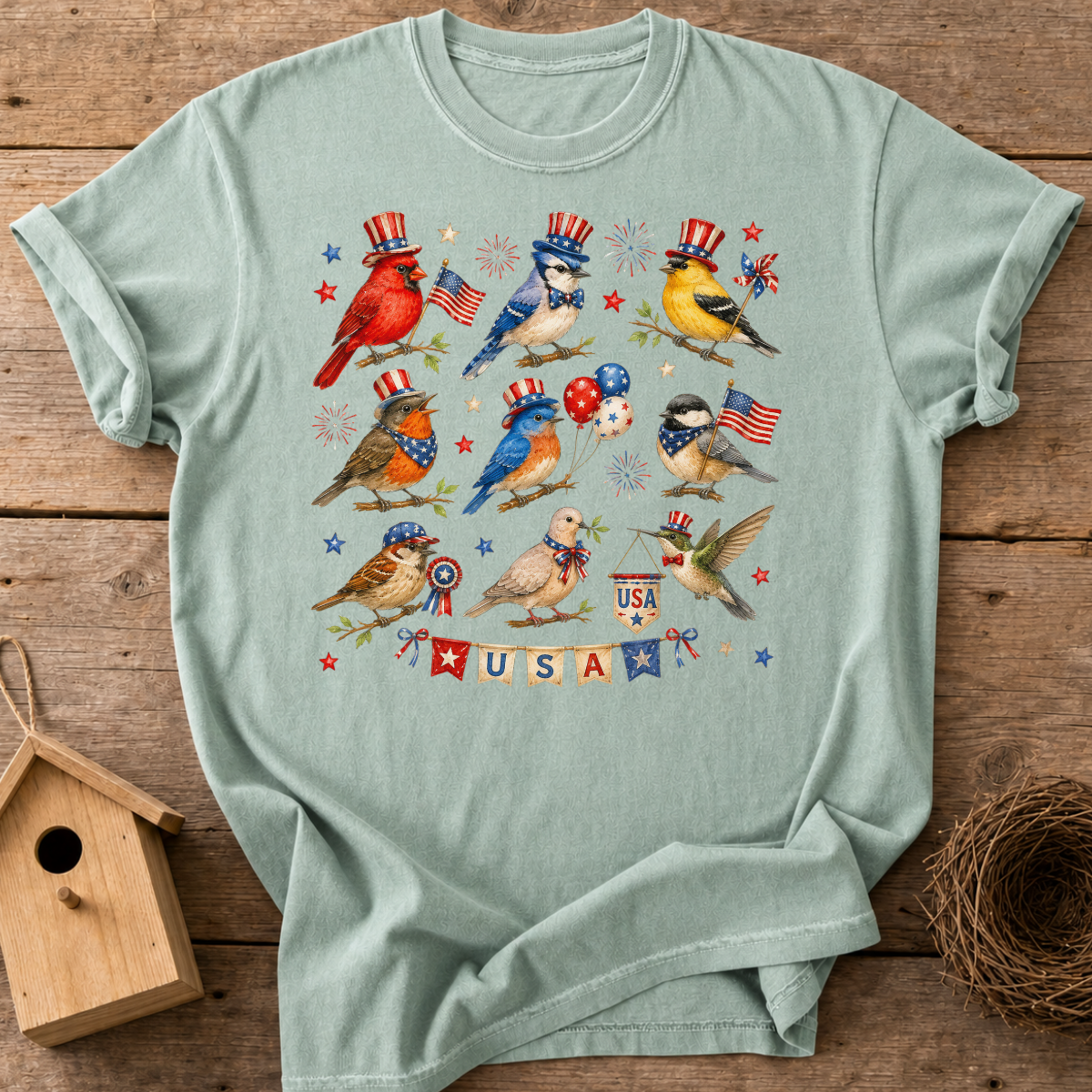 Patriotic Birds T-Shirt