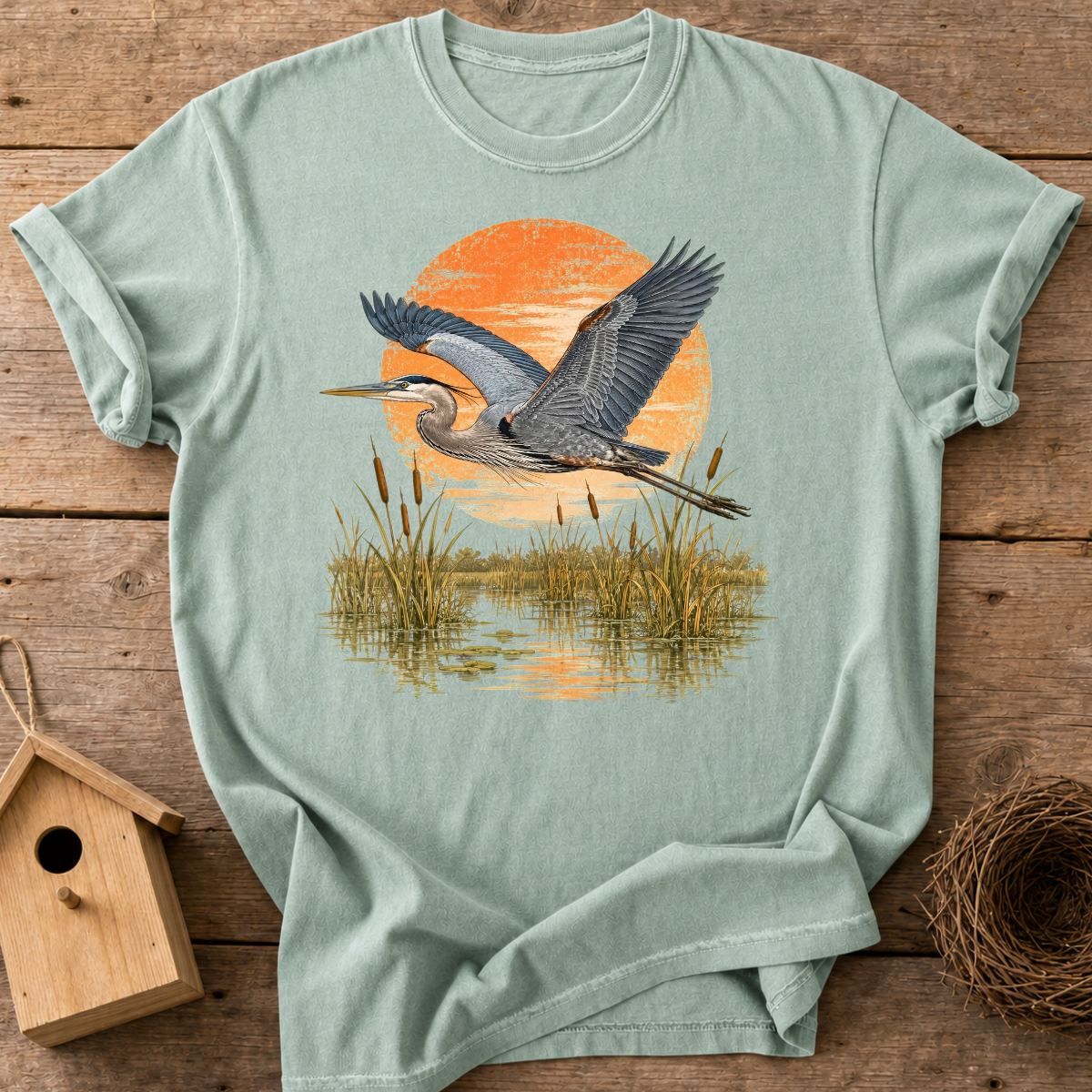 Heron Marsh Flight T-Shirt