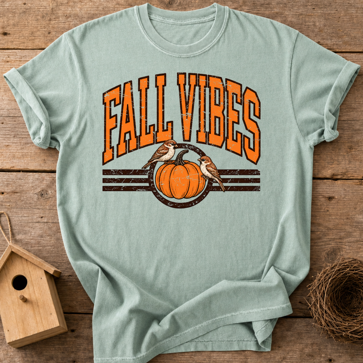 Fall Vibes Bird T-Shirt