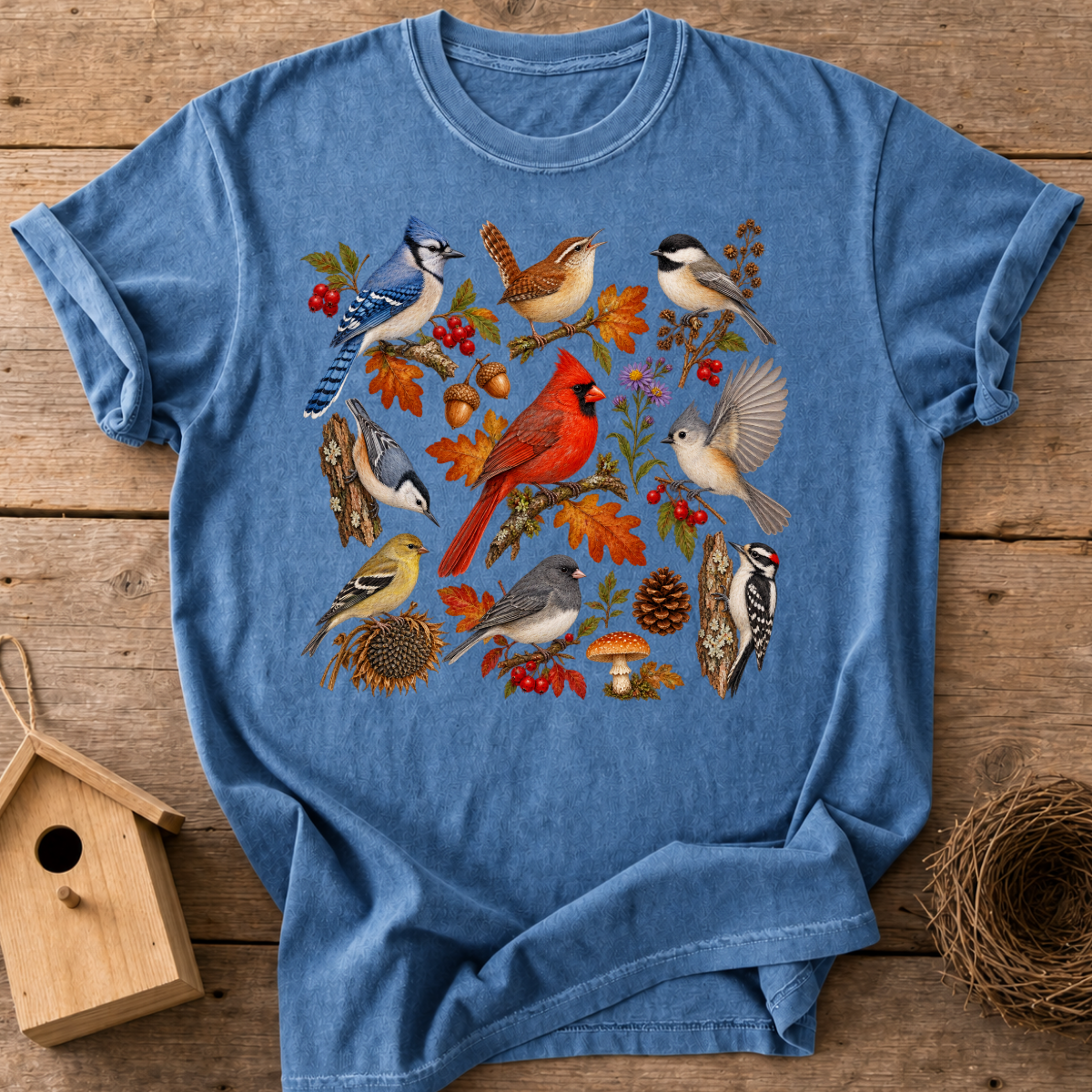 Fall Backyard Birds T-Shirt