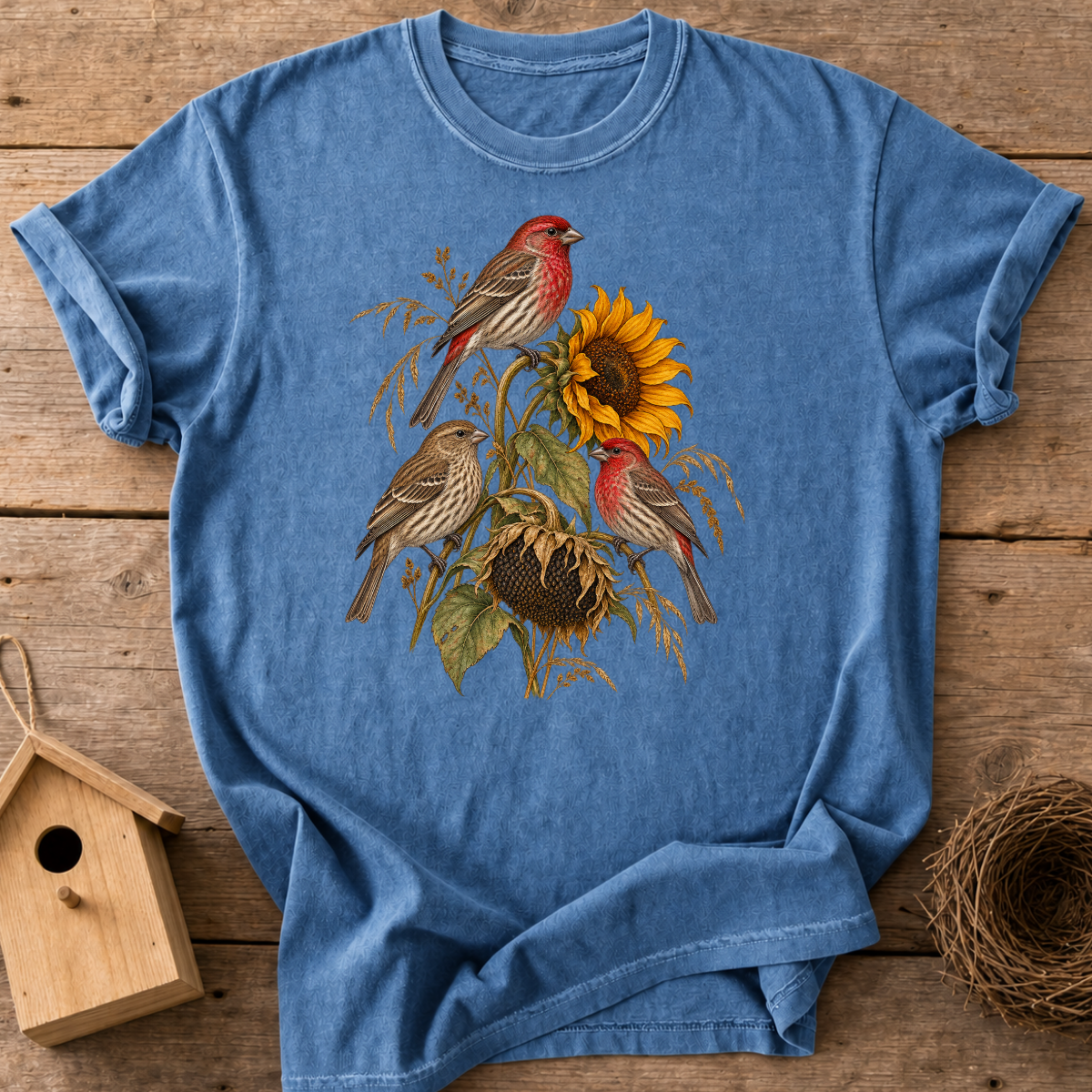 Finches & Sunflowers T-Shirt