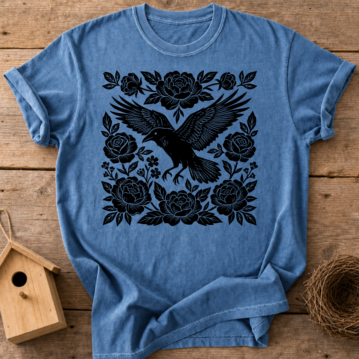 Raven And Roses T-Shirt