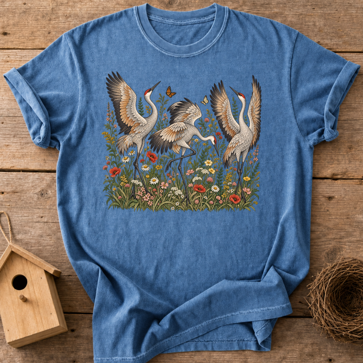 Wildflower Cranes T-Shirt
