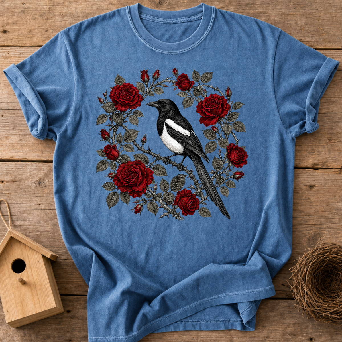 Magpie Roses T-Shirt