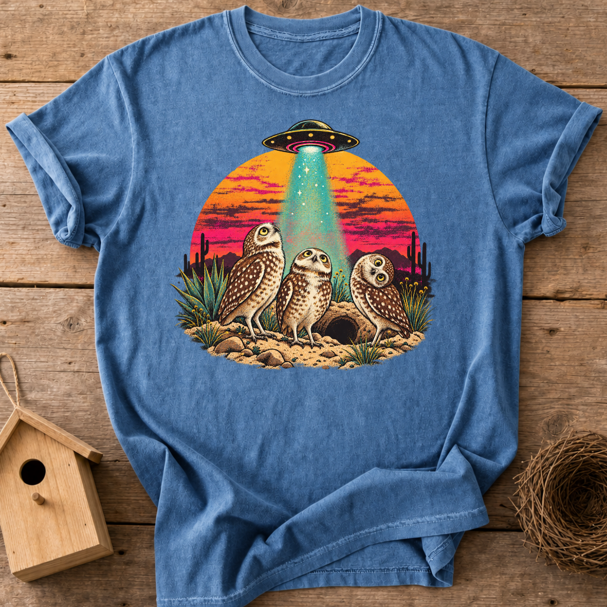 Desert Owls UFO T-Shirt