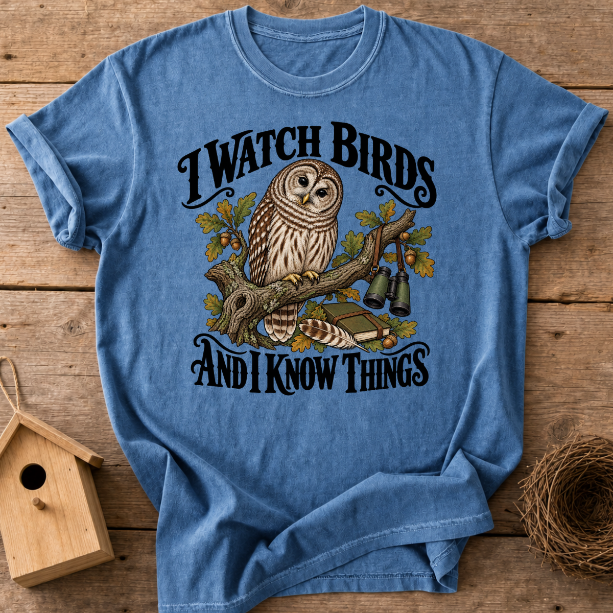Wise Owl Birder T-Shirt