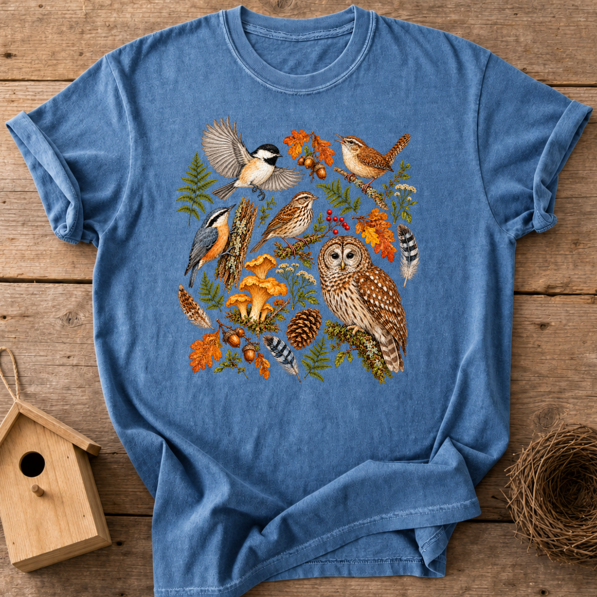 Forest Bird Gathering T-Shirt