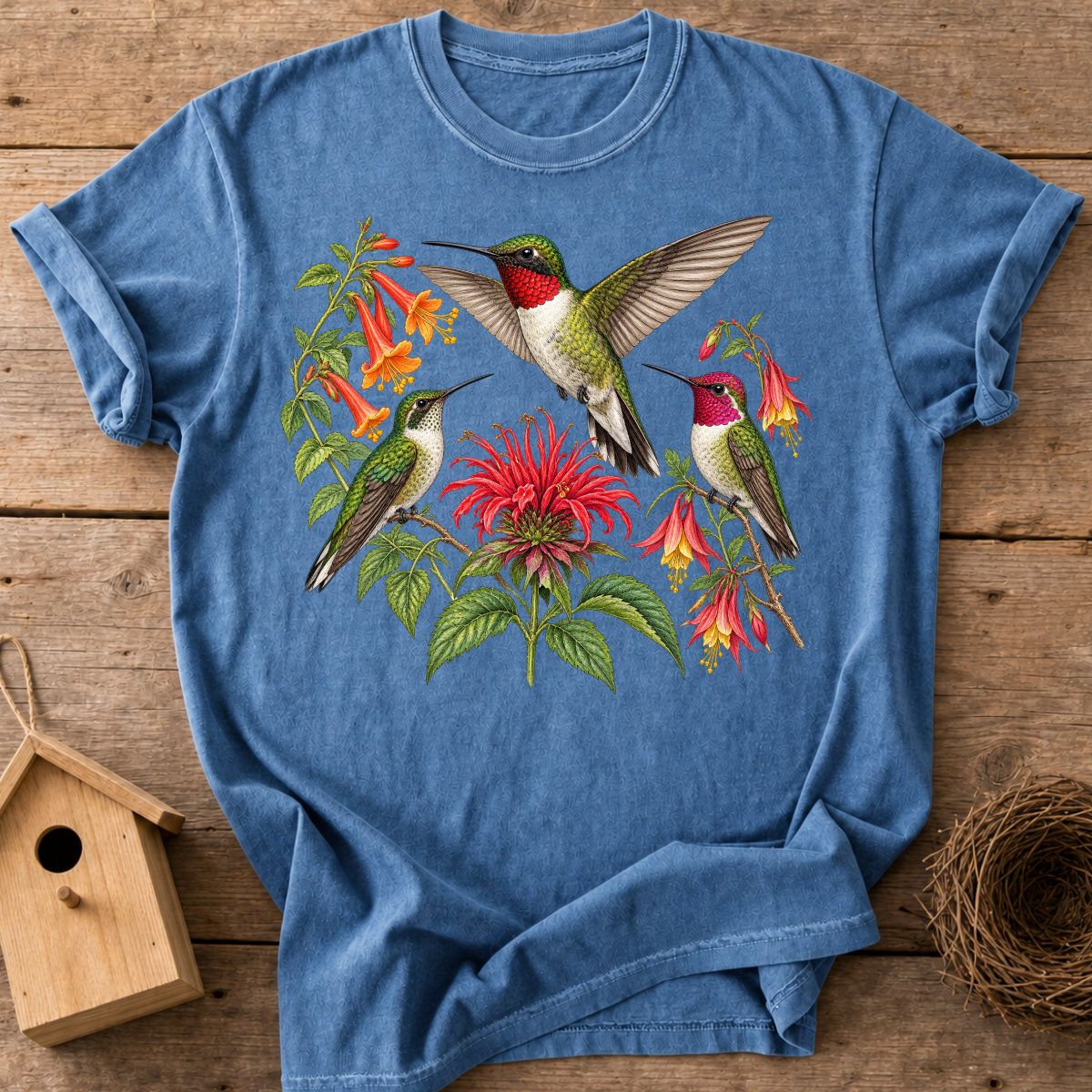 Botanical Hummingbirds T-Shirt