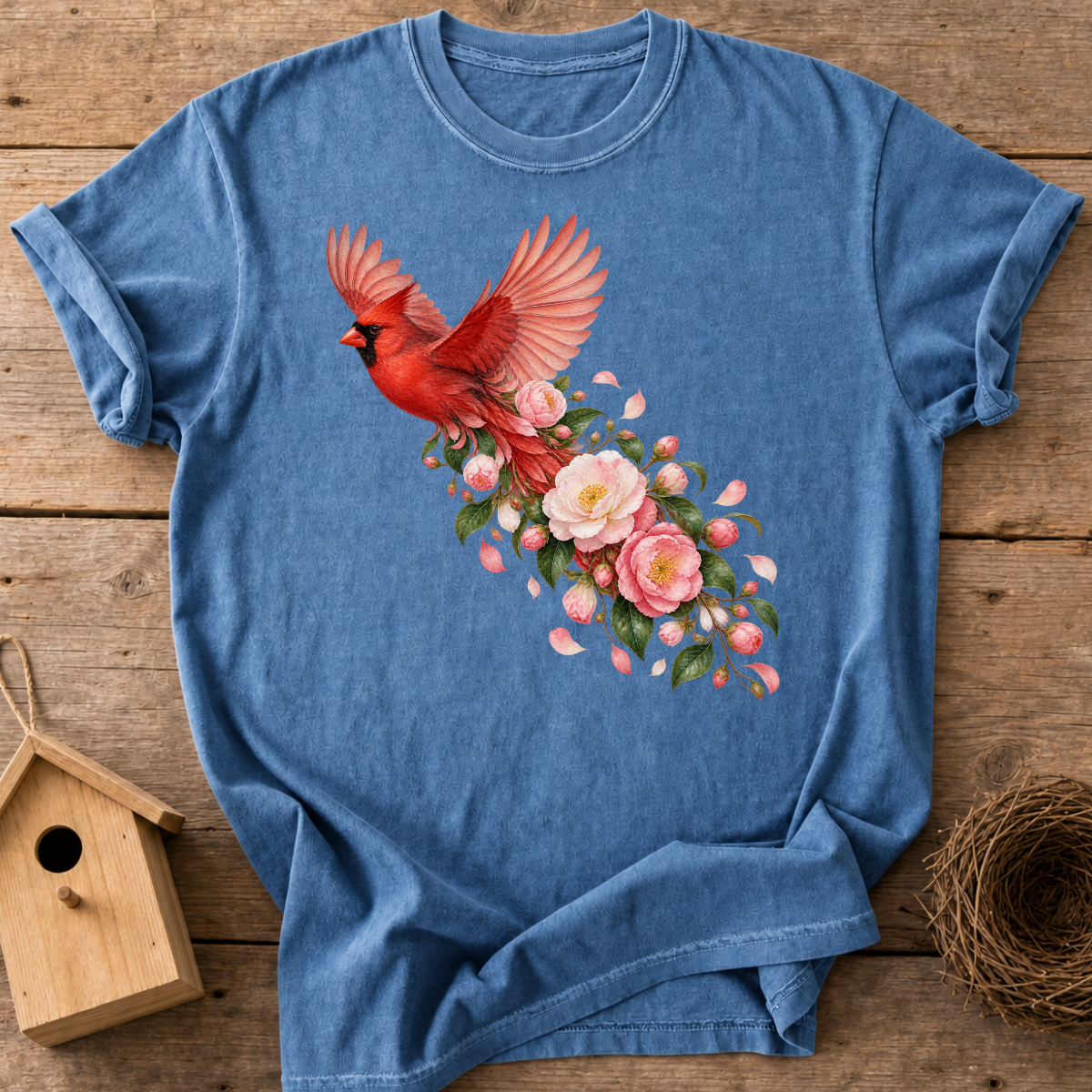 Cardinal Blossom Flight T-Shirt